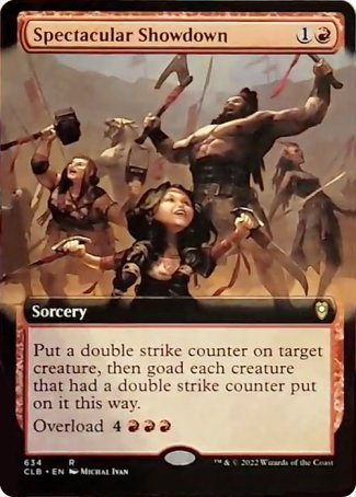 Spectacular Showdown (Extended Art) [Commander Legends: Battle for Baldur's Gate] | Game Master's Emporium (The New GME)