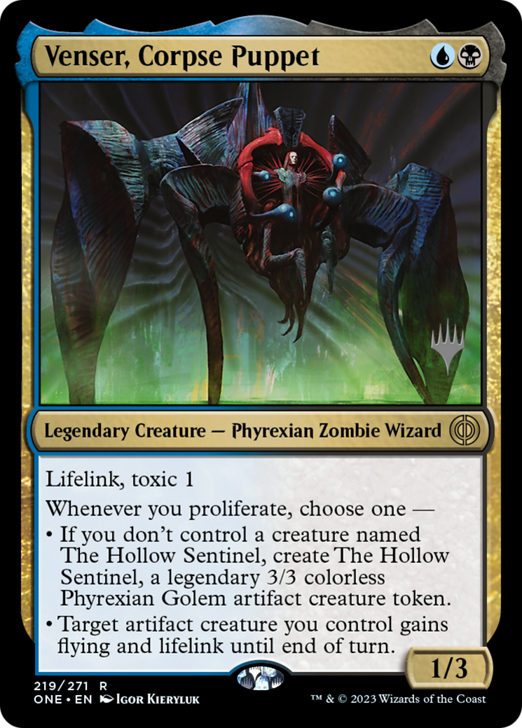 Venser, Corpse Puppet (Promo Pack) [Phyrexia: All Will Be One Promos] | Game Master's Emporium (The New GME)