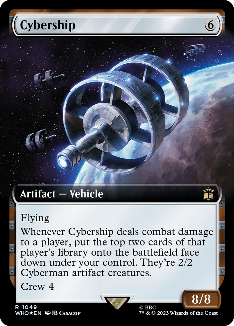 Cybership (Extended Art) (Surge Foil) [Doctor Who] | Game Master's Emporium (The New GME)