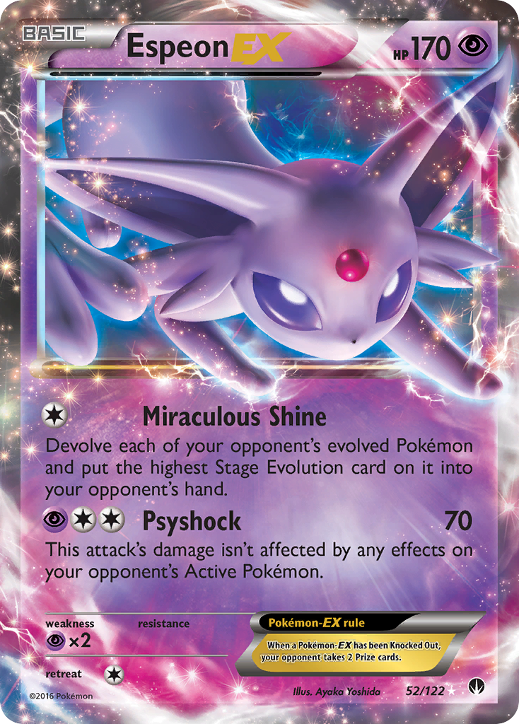 Espeon EX (52/122) [XY: BREAKpoint] | Game Master's Emporium (The New GME)