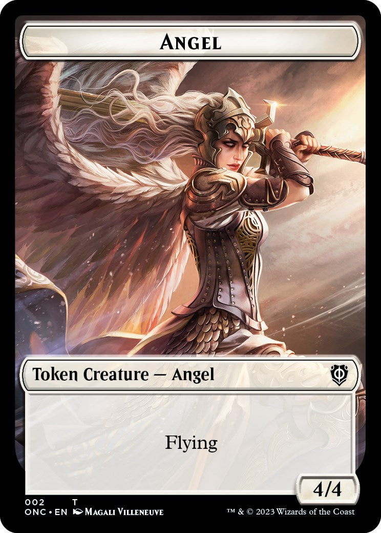 Soldier (007) // Angel Double-Sided Token [Phyrexia: All Will Be One Commander Tokens] | Game Master's Emporium (The New GME)