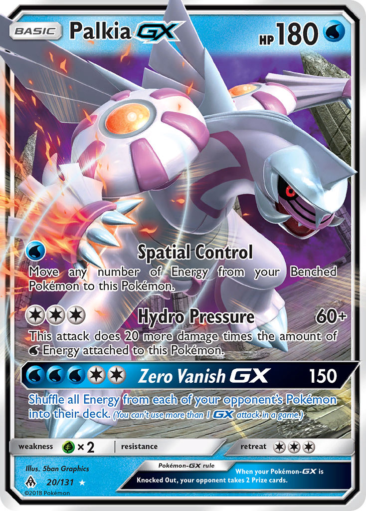Palkia GX (20/131) [Sun & Moon: Forbidden Light] | Game Master's Emporium (The New GME)