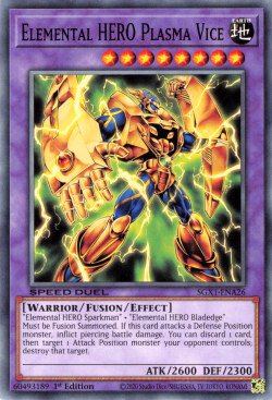 Elemental HERO Plasma Vice [SGX1-ENA26] Common | Game Master's Emporium (The New GME)