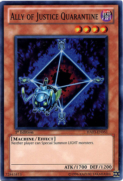 Ally of Justice Quarantine [HA03-EN051] Super Rare | Game Master's Emporium (The New GME)
