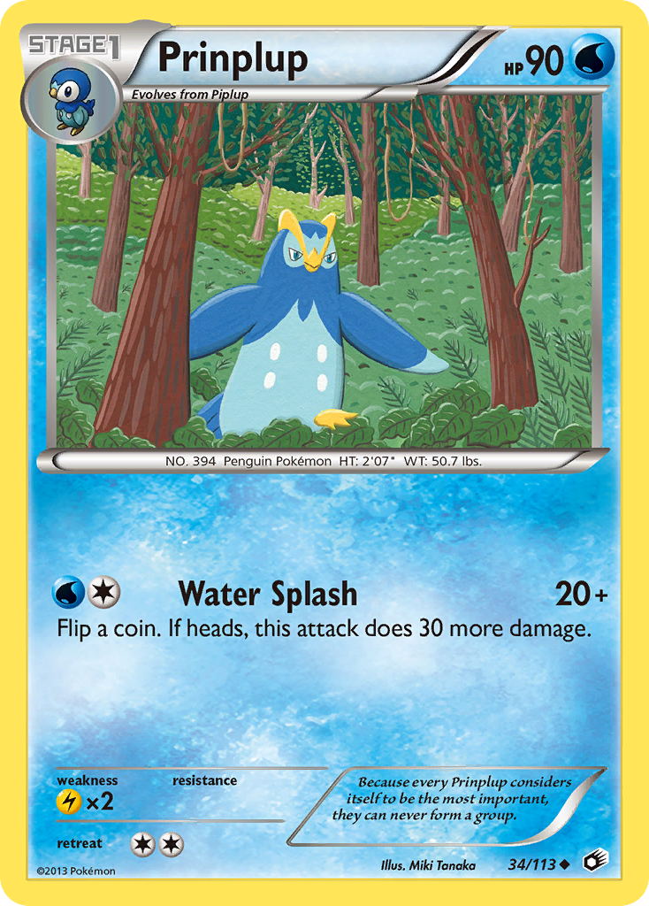 Prinplup (34/113) [Black & White: Legendary Treasures] | Game Master's Emporium (The New GME)