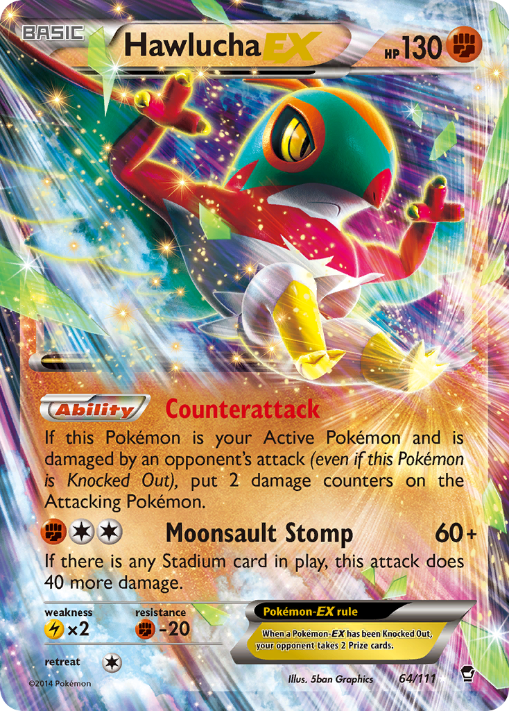 Hawlucha EX (64/111) [XY: Furious Fists] | Game Master's Emporium (The New GME)