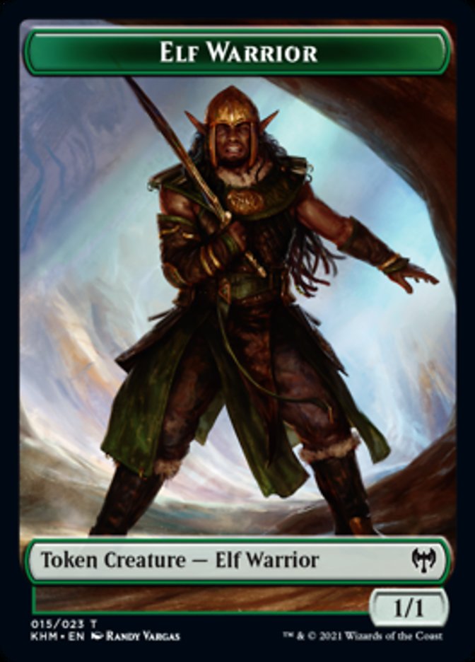 Elf Warrior Token [Kaldheim Tokens] | Game Master's Emporium (The New GME)