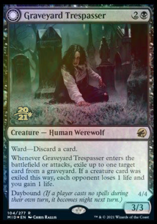 Graveyard Trespasser // Graveyard Glutton [Innistrad: Midnight Hunt Prerelease Promos] | Game Master's Emporium (The New GME)