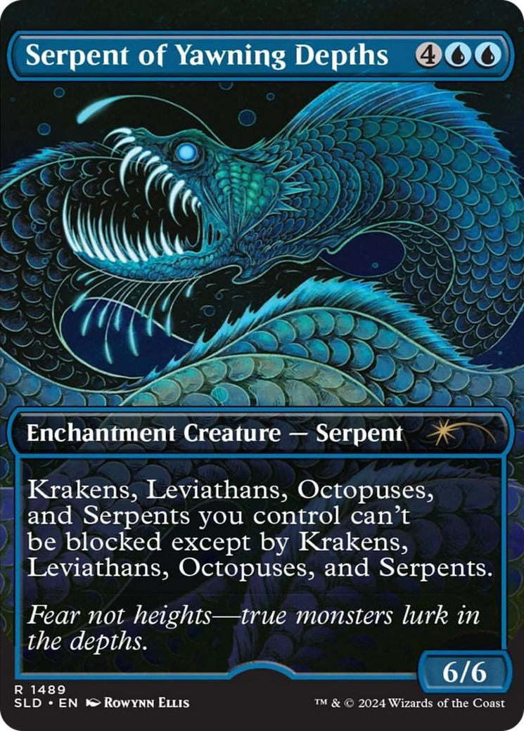 Serpent of Yawning Depths (Rainbow Foil) [Secret Lair Drop Series] | Game Master's Emporium (The New GME)