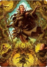 Nissa of Shadowed Boughs 2 Art Card [Zendikar Rising Art Series] | Game Master's Emporium (The New GME)