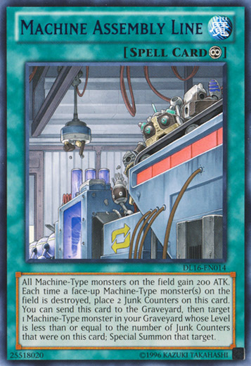 Machine Assembly Line (Blue) [DL16-EN014] Rare | Game Master's Emporium (The New GME)