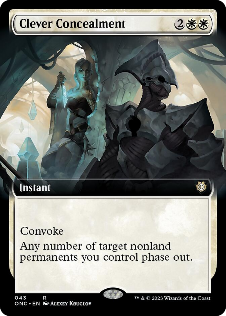Clever Concealment (Extended Art) [Phyrexia: All Will Be One Commander] | Game Master's Emporium (The New GME)