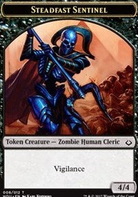 Steadfast Sentinel // Zombie Double-Sided Token [Hour of Devastation Tokens] | Game Master's Emporium (The New GME)