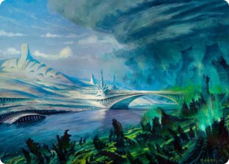 Goldmire Bridge Art Card [Modern Horizons 2 Art Series] | Game Master's Emporium (The New GME)