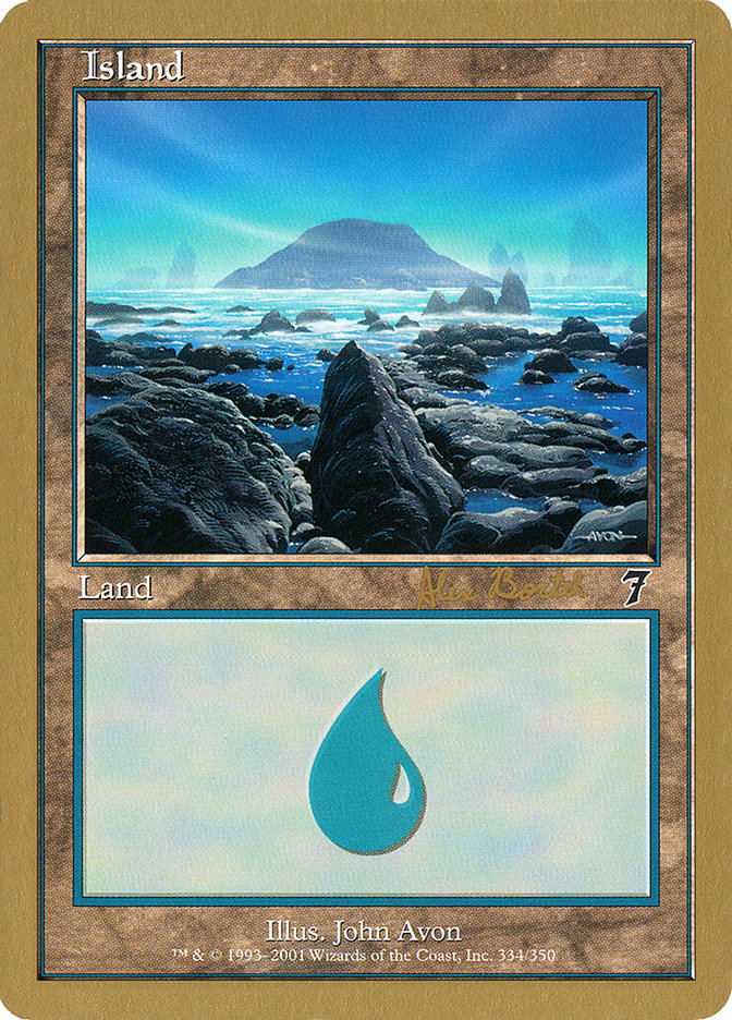 Island (ab334) (Alex Borteh) [World Championship Decks 2001] | Game Master's Emporium (The New GME)