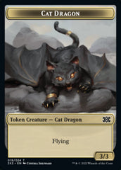 Cat Dragon // Treasure Double-Sided Token [Double Masters 2022 Tokens] | Game Master's Emporium (The New GME)