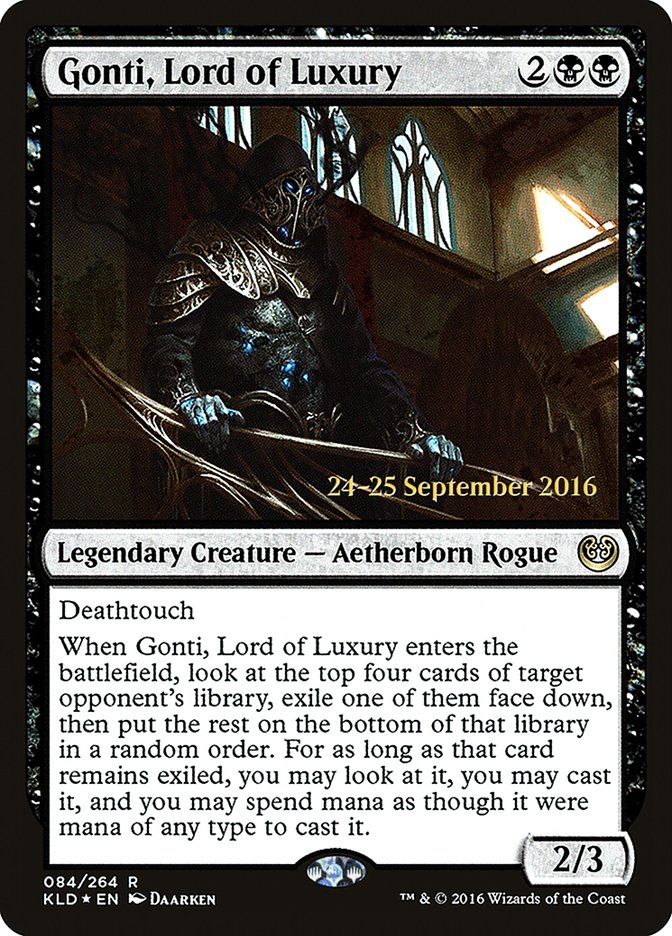 Gonti, Lord of Luxury [Kaladesh Prerelease Promos] | Game Master's Emporium (The New GME)