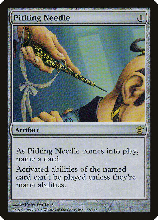 Pithing Needle [Saviors of Kamigawa] | Game Master's Emporium (The New GME)