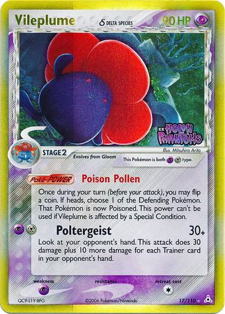 Vileplume (17/110) (Delta Species) (Stamped) [EX: Holon Phantoms] | Game Master's Emporium (The New GME)