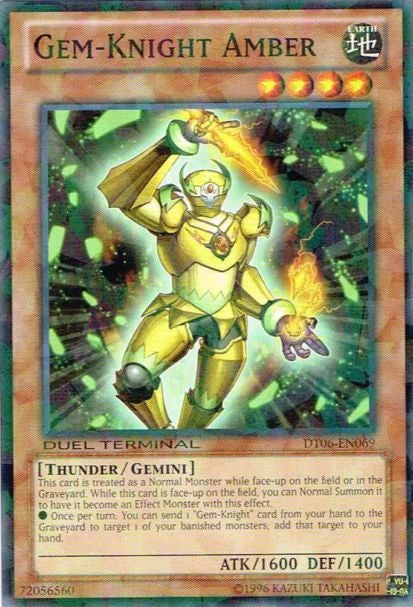 Gem-Knight Amber [DT06-EN069] Common | Game Master's Emporium (The New GME)