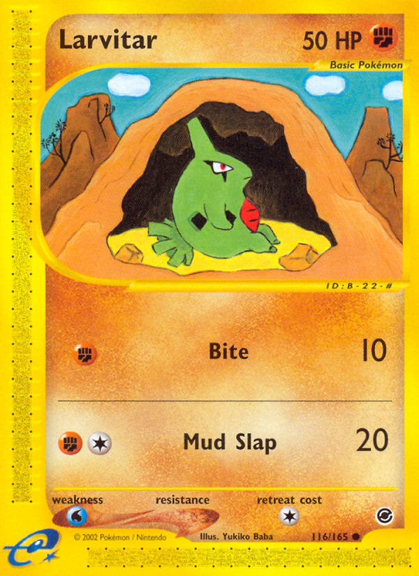Larvitar (116/165) [Expedition: Base Set] | Game Master's Emporium (The New GME)