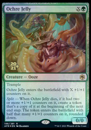 Ochre Jelly [Dungeons & Dragons: Adventures in the Forgotten Realms Prerelease Promos] | Game Master's Emporium (The New GME)
