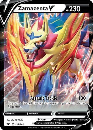 Zamazenta V (139/202) (Jumbo Card) [Sword & Shield: Base Set] | Game Master's Emporium (The New GME)