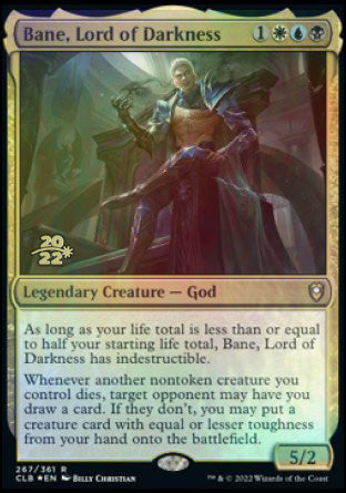Bane, Lord of Darkness [Commander Legends: Battle for Baldur's Gate Prerelease Promos] | Game Master's Emporium (The New GME)