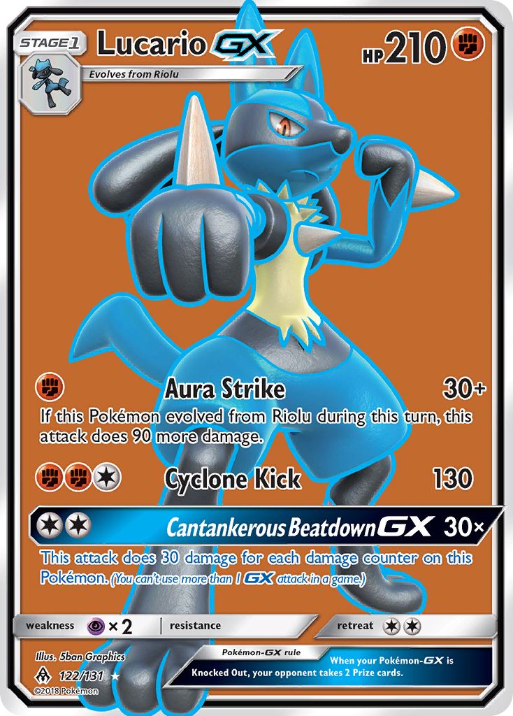 Lucario GX (122/131) [Sun & Moon: Forbidden Light] | Game Master's Emporium (The New GME)