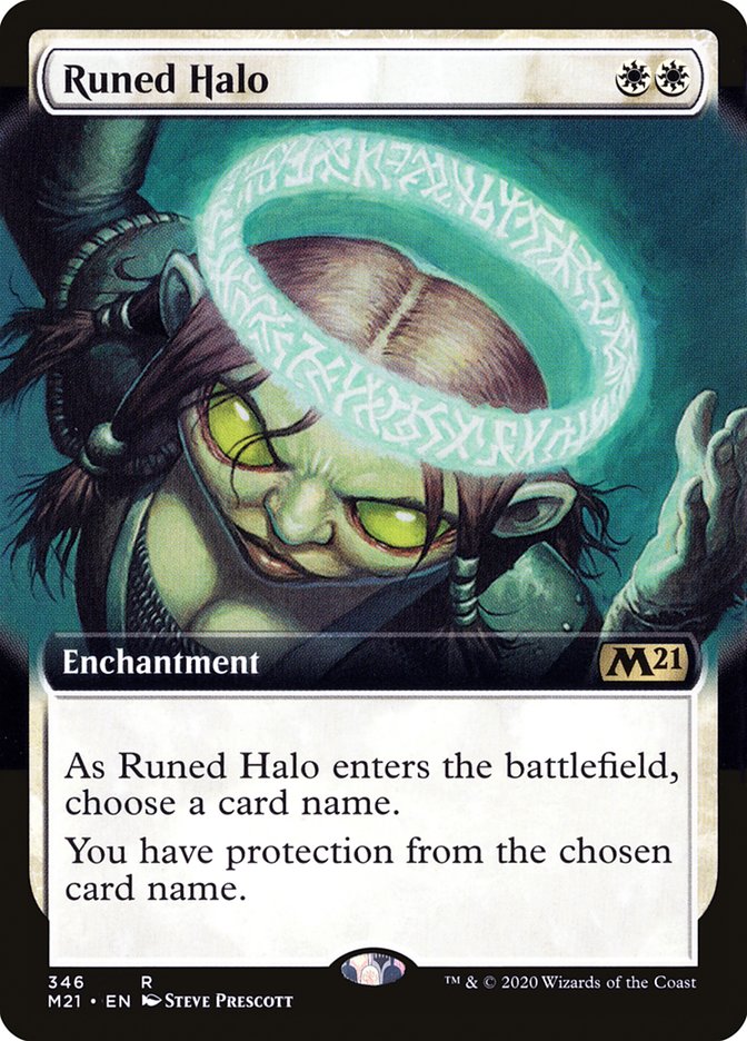 Runed Halo (Extended Art) [Core Set 2021] | Game Master's Emporium (The New GME)