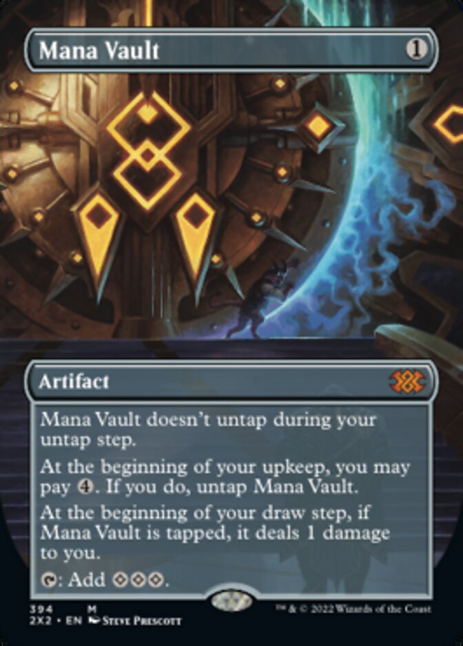 Mana Vault (Borderless Alternate Art) [Double Masters 2022] | Game Master's Emporium (The New GME)