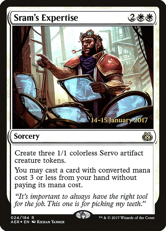 Sram's Expertise [Aether Revolt Prerelease Promos] | Game Master's Emporium (The New GME)