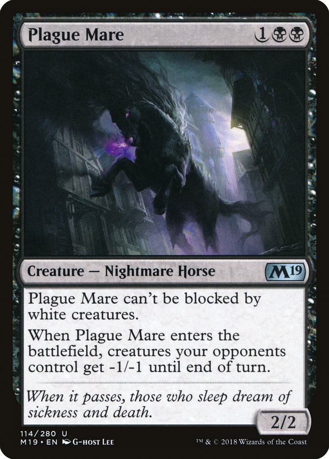 Plague Mare [Core Set 2019] | Game Master's Emporium (The New GME)