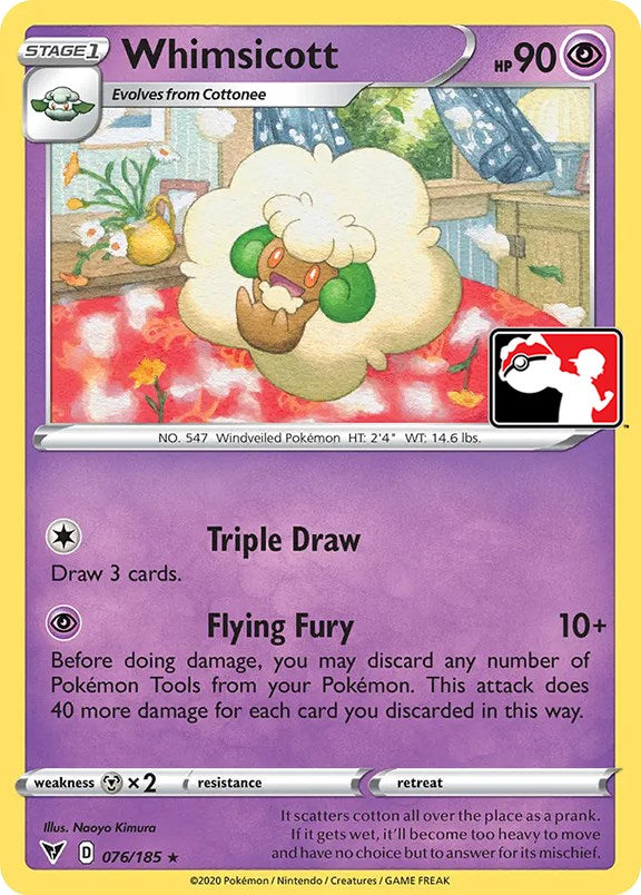 Whimsicott (076/185) [Prize Pack Series One] | Game Master's Emporium (The New GME)
