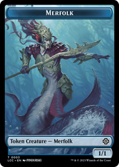 Beast // Merfolk (0003) Double-Sided Token [The Lost Caverns of Ixalan Commander Tokens] | Game Master's Emporium (The New GME)