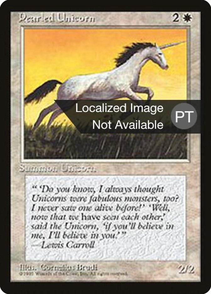 Pearled Unicorn [Fourth Edition (Foreign Black Border)] | Game Master's Emporium (The New GME)