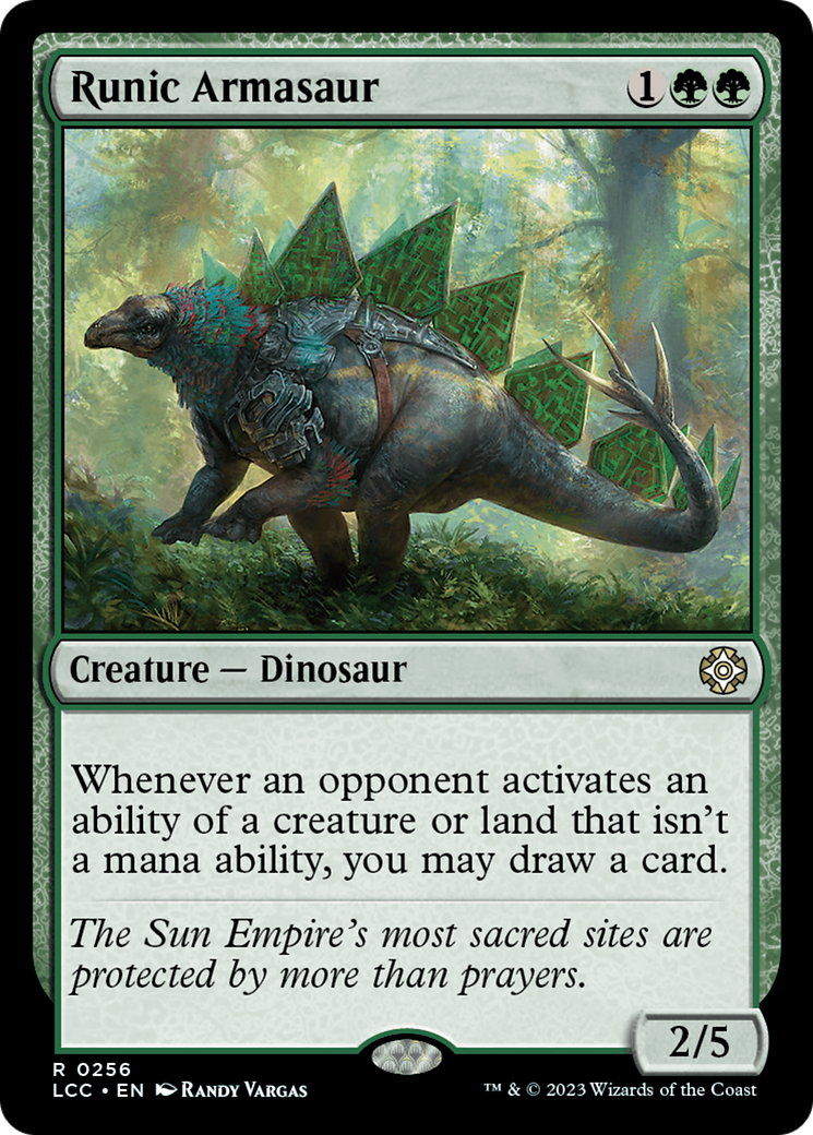 Runic Armasaur [The Lost Caverns of Ixalan Commander] | Game Master's Emporium (The New GME)