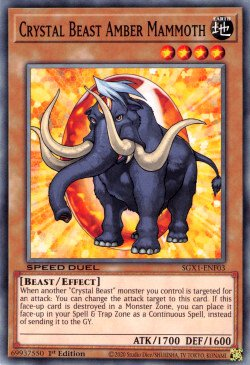 Crystal Beast Amber Mammoth [SGX1-ENF03] Common | Game Master's Emporium (The New GME)