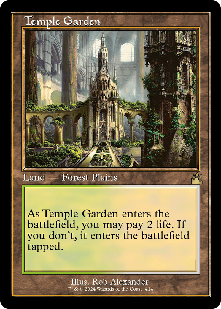 Temple Garden (Retro) [Ravnica Remastered] | Game Master's Emporium (The New GME)