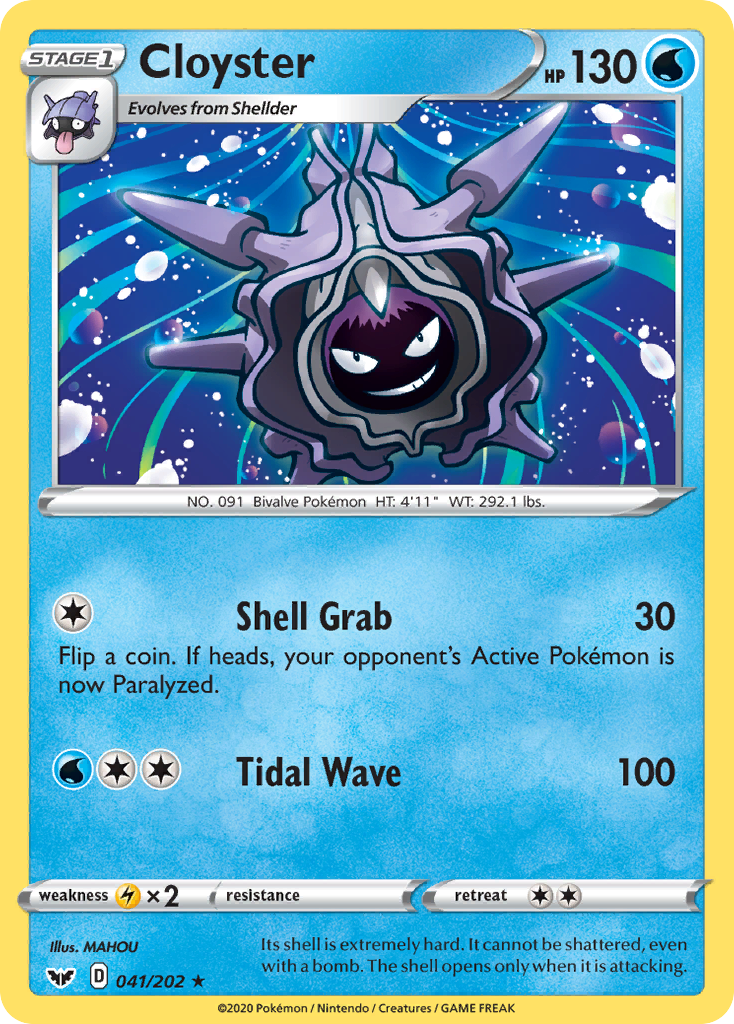 Cloyster (041/202) [Sword & Shield: Base Set] | Game Master's Emporium (The New GME)