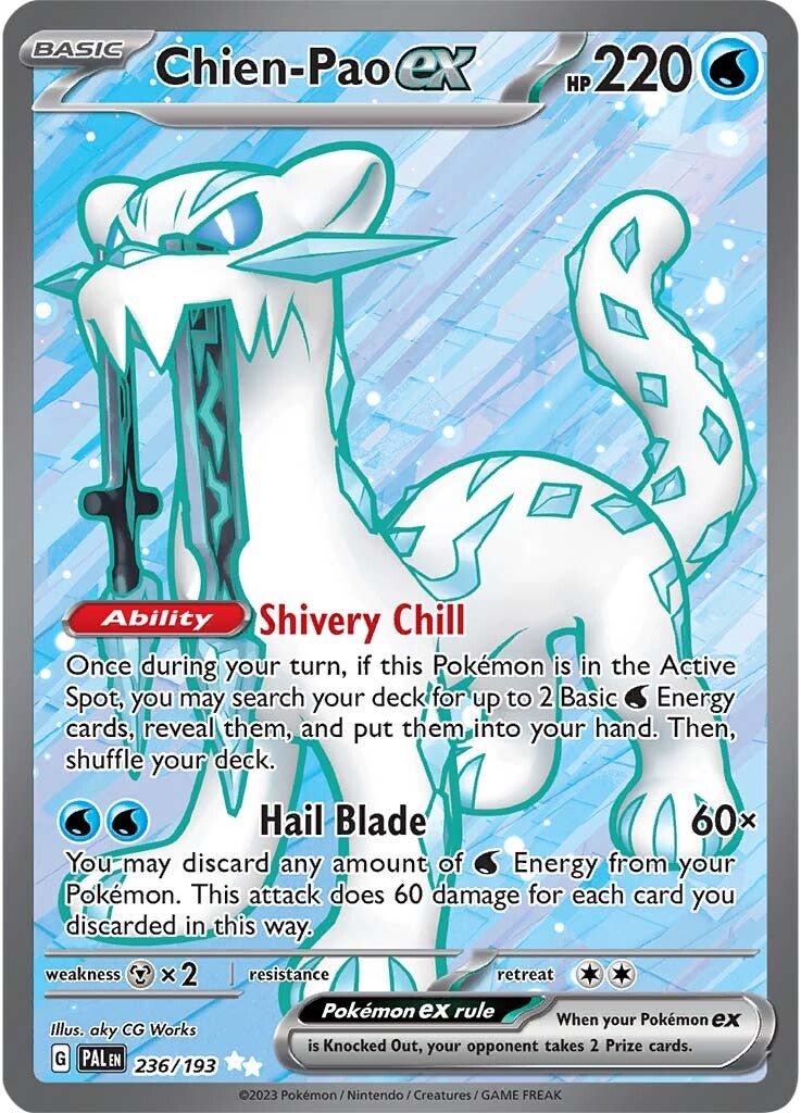 Chien-Pao ex (236/193) [Scarlet & Violet: Paldea Evolved] | Game Master's Emporium (The New GME)