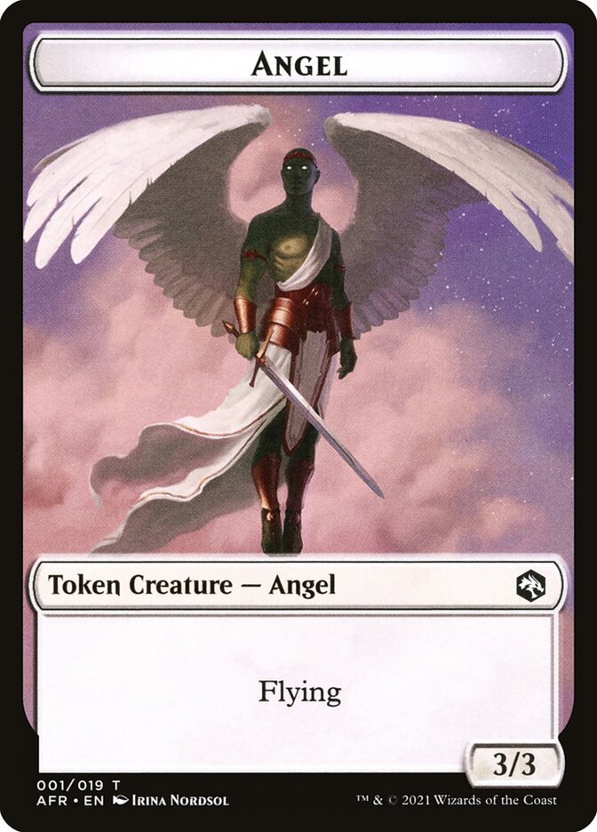 Angel // Dog Illusion Double-Sided Token [Dungeons & Dragons: Adventures in the Forgotten Realms Tokens] | Game Master's Emporium (The New GME)