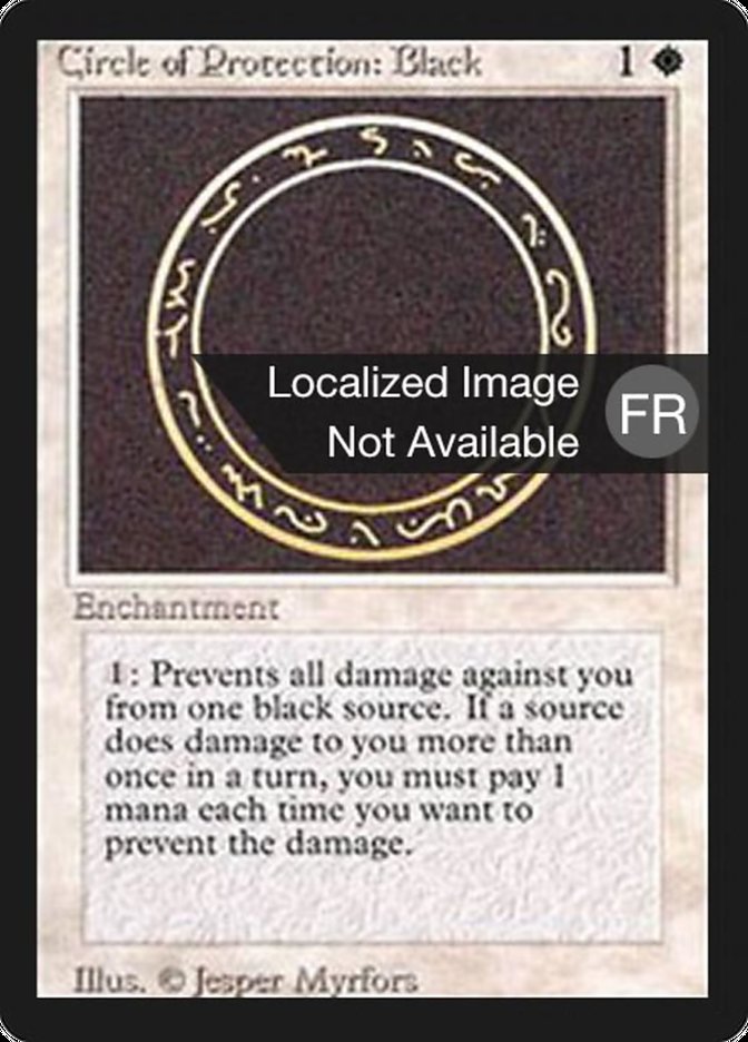 Circle of Protection: Black [Foreign Black Border] | Game Master's Emporium (The New GME)