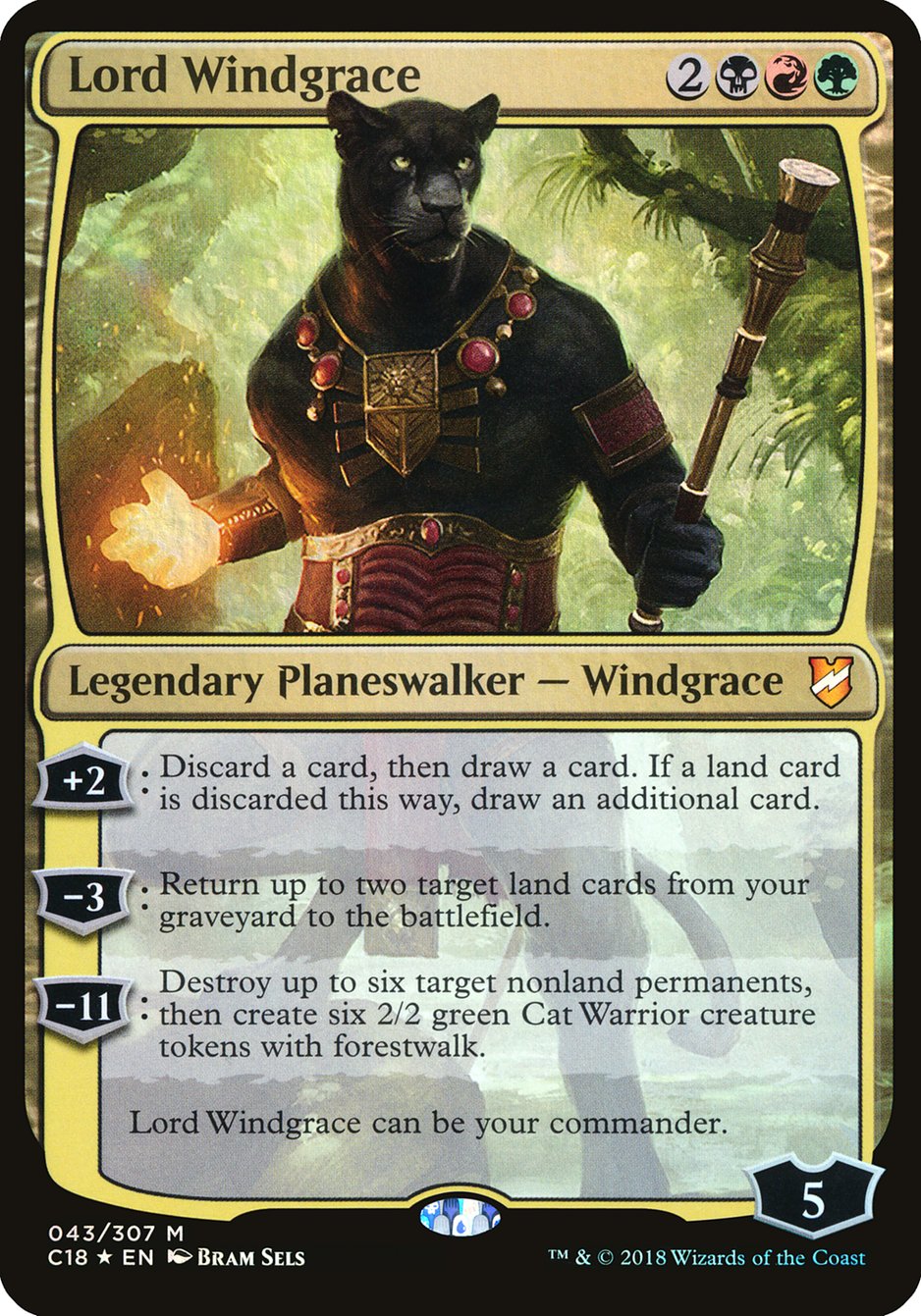 Lord Windgrace (Oversized) [Commander 2018 Oversized] | Game Master's Emporium (The New GME)