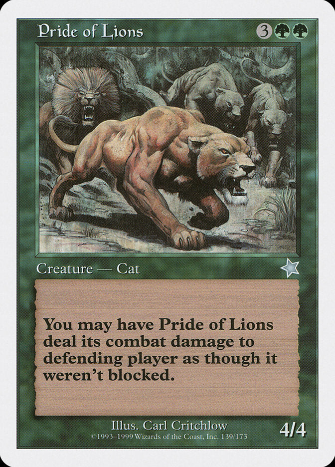 Pride of Lions [Starter 1999] | Game Master's Emporium (The New GME)