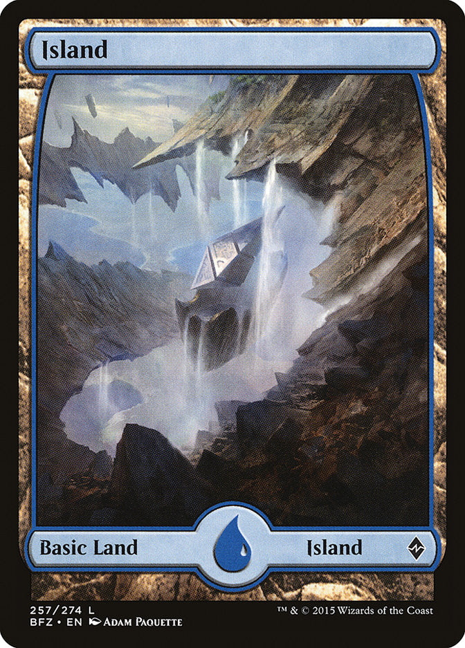 Island (257) (Full Art) [Battle for Zendikar] | Game Master's Emporium (The New GME)