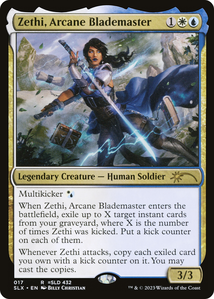Zethi, Arcane Blademaster [Secret Lair: Universes Within] | Game Master's Emporium (The New GME)