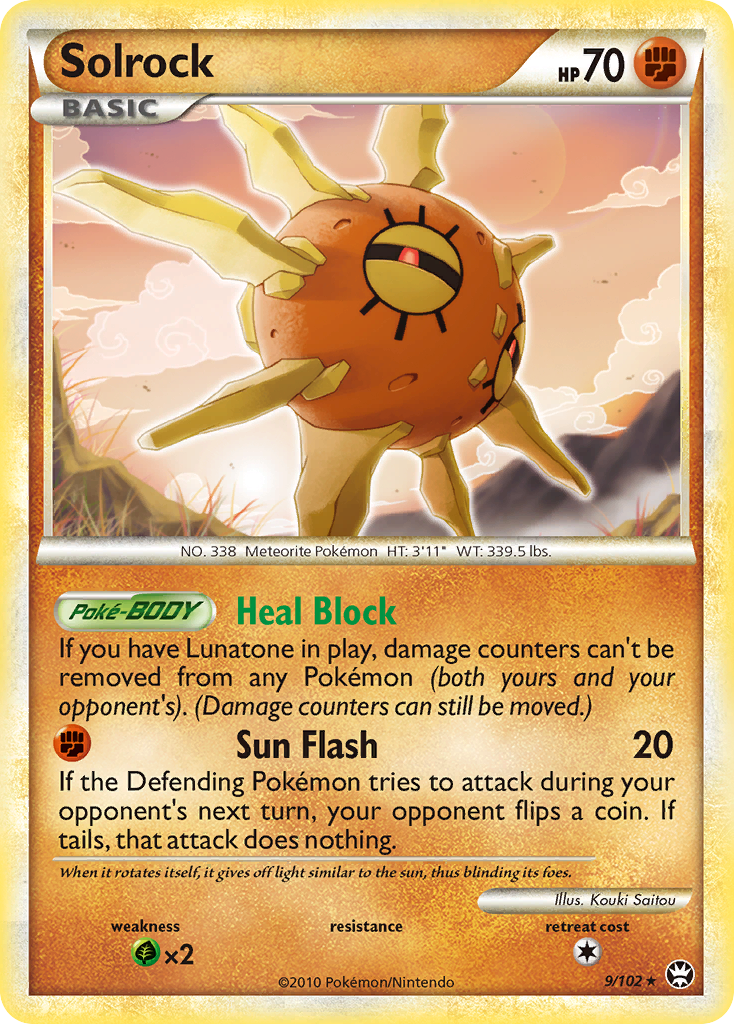 Solrock (9/102) [HeartGold & SoulSilver: Triumphant] | Game Master's Emporium (The New GME)