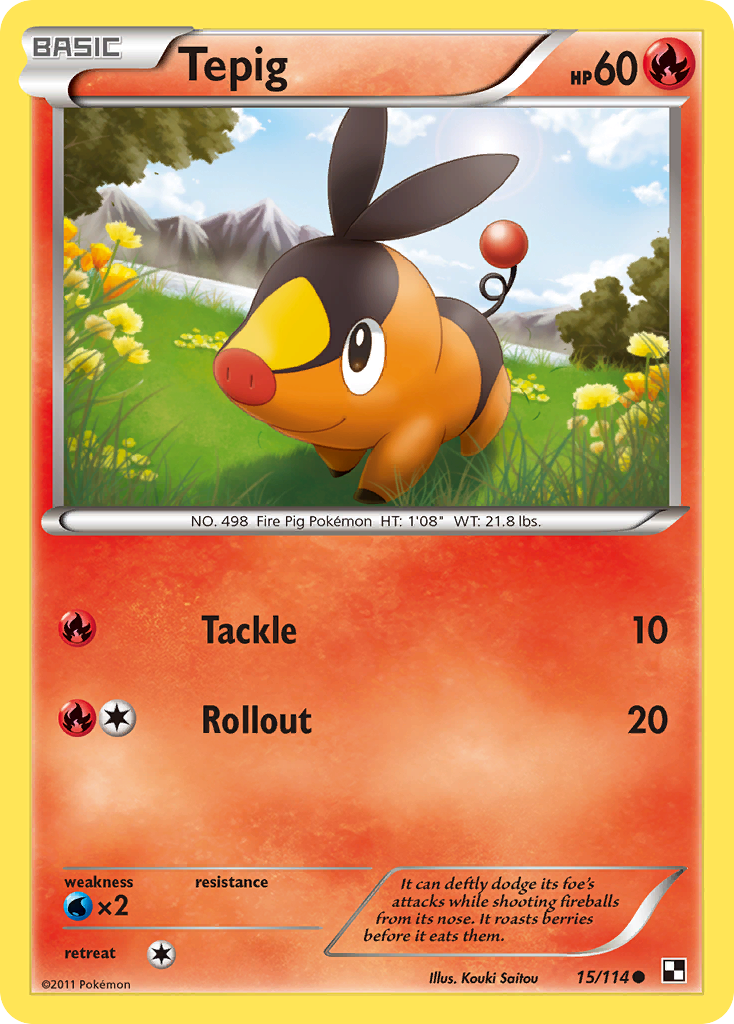 Tepig (15/114) [Black & White: Base Set] | Game Master's Emporium (The New GME)