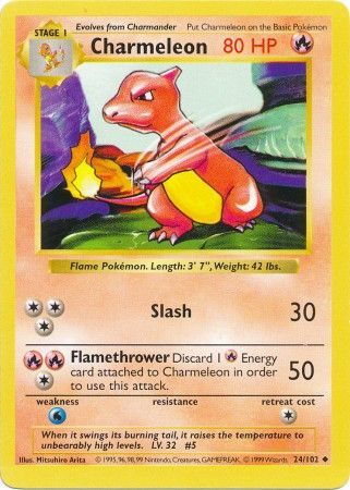 Charmeleon (24/102) [Base Set Shadowless Unlimited] | Game Master's Emporium (The New GME)